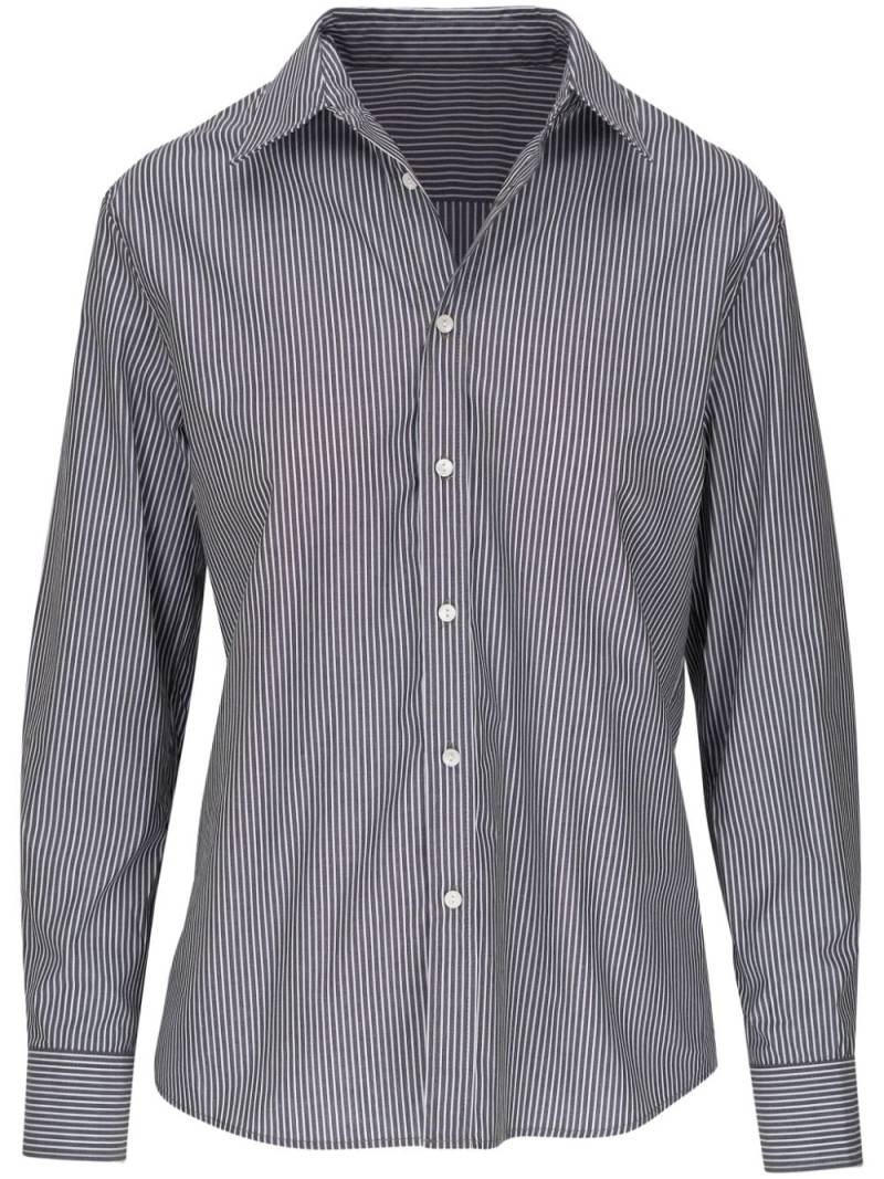 Nili Lotan Raphael striped cotton shirt - Black von Nili Lotan