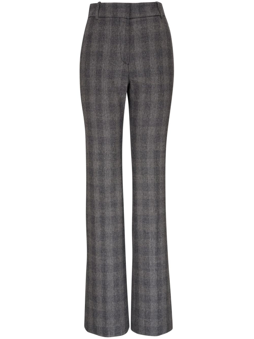 Nili Lotan checked flared trousers - Grey von Nili Lotan