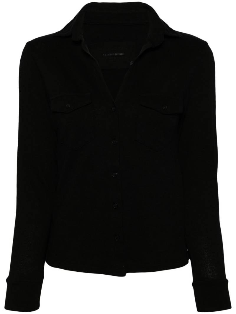 Nili Lotan long-sleeve cotton blouse - Black von Nili Lotan