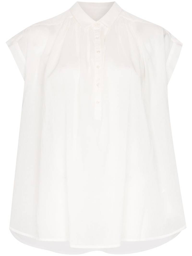 Nili Lotan oversized flared blouse - White von Nili Lotan