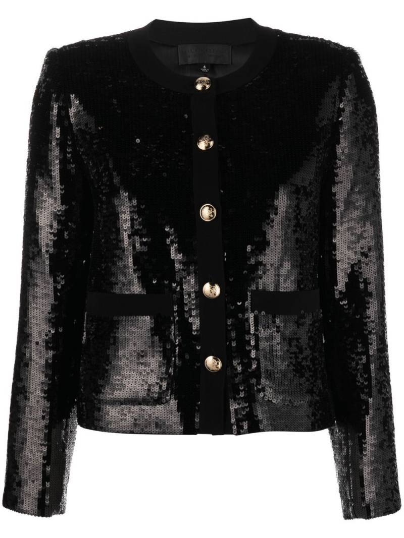 Nili Lotan sequin-embellished buttoned-up jacket - Black von Nili Lotan