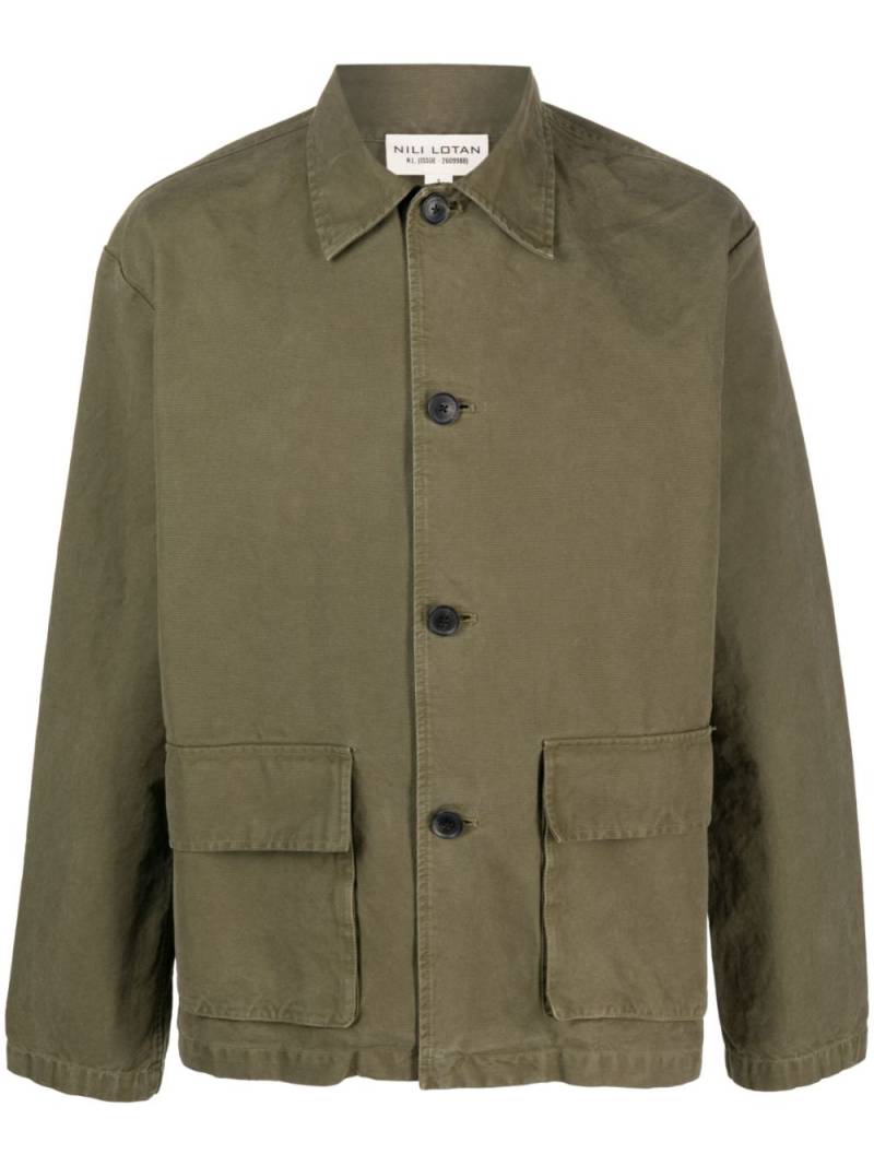 Nili Lotan single-breasted button-fastening jacket - Green von Nili Lotan