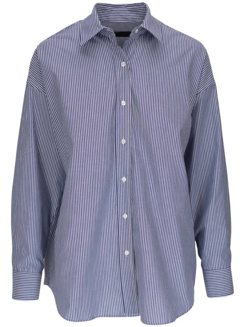 Nili Lotan striped cotton shirt - Blue von Nili Lotan