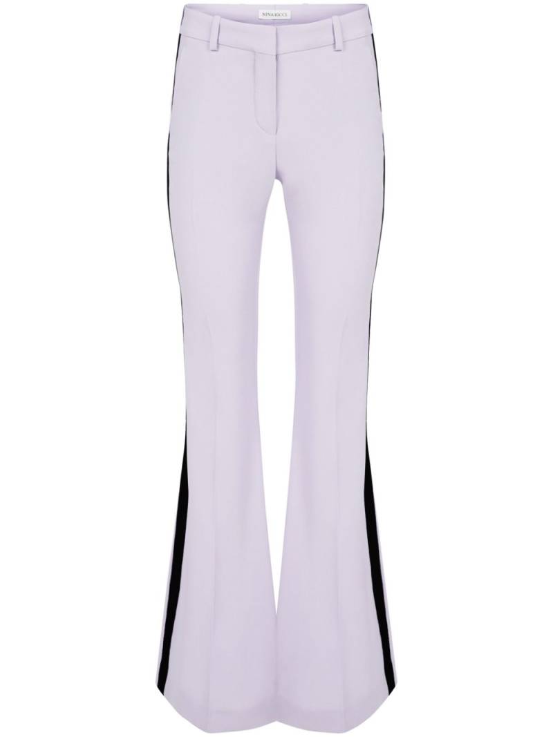 Nina Ricci Cady striped flared trousers - Pink von Nina Ricci