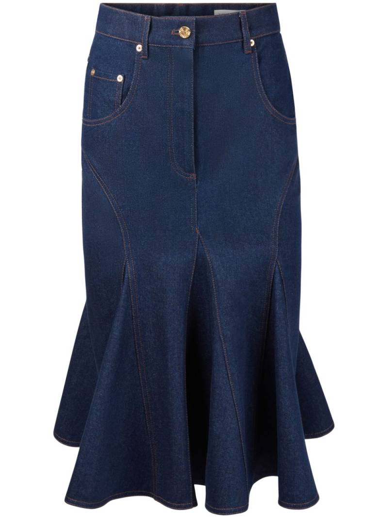 Nina Ricci Denim Mid Skirt - Blue von Nina Ricci