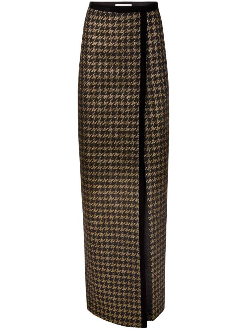 Nina Ricci Houndstooth Skirt - Gold von Nina Ricci