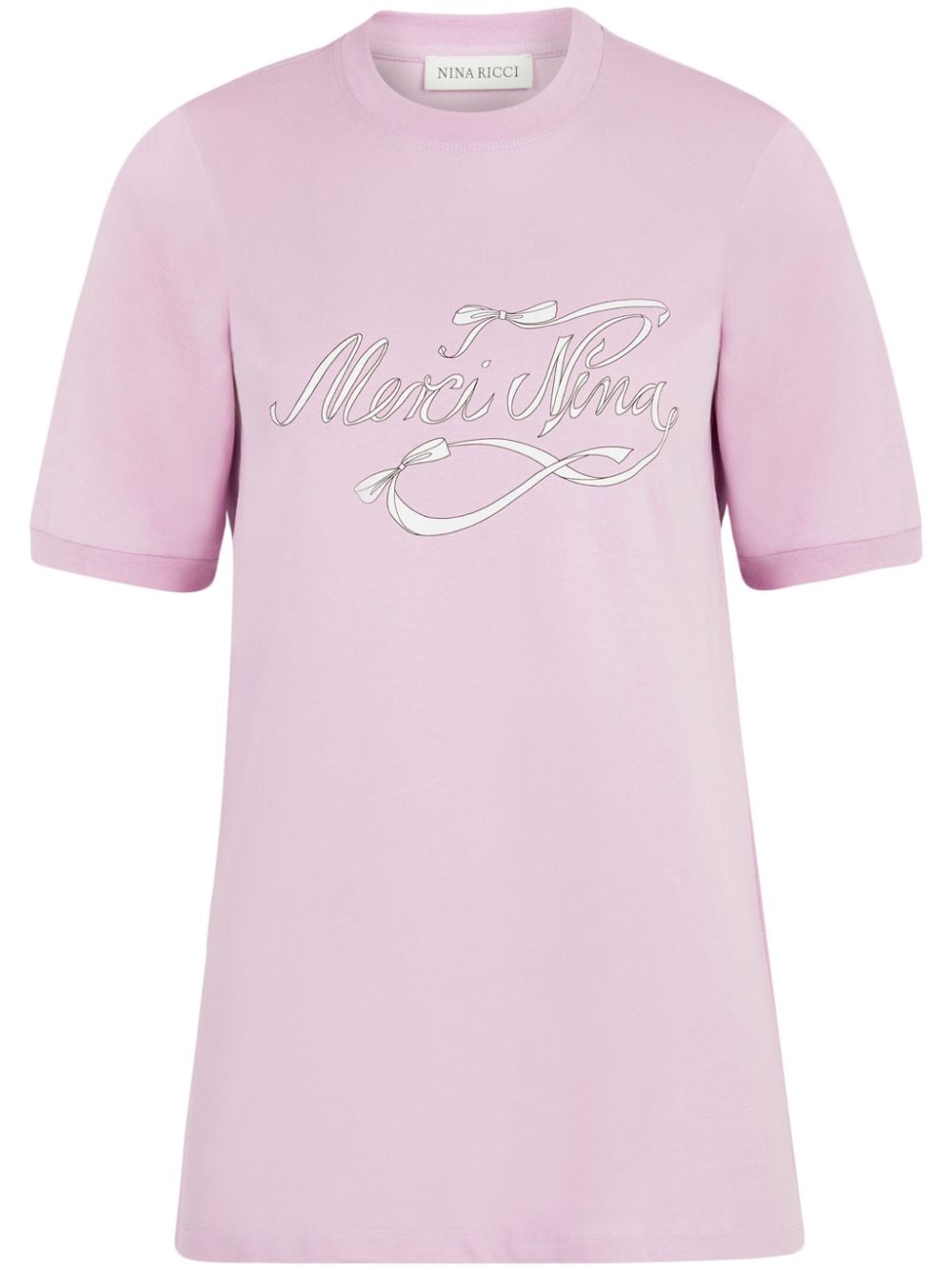 Nina Ricci Merci Nina cotton T-shirt - Pink von Nina Ricci