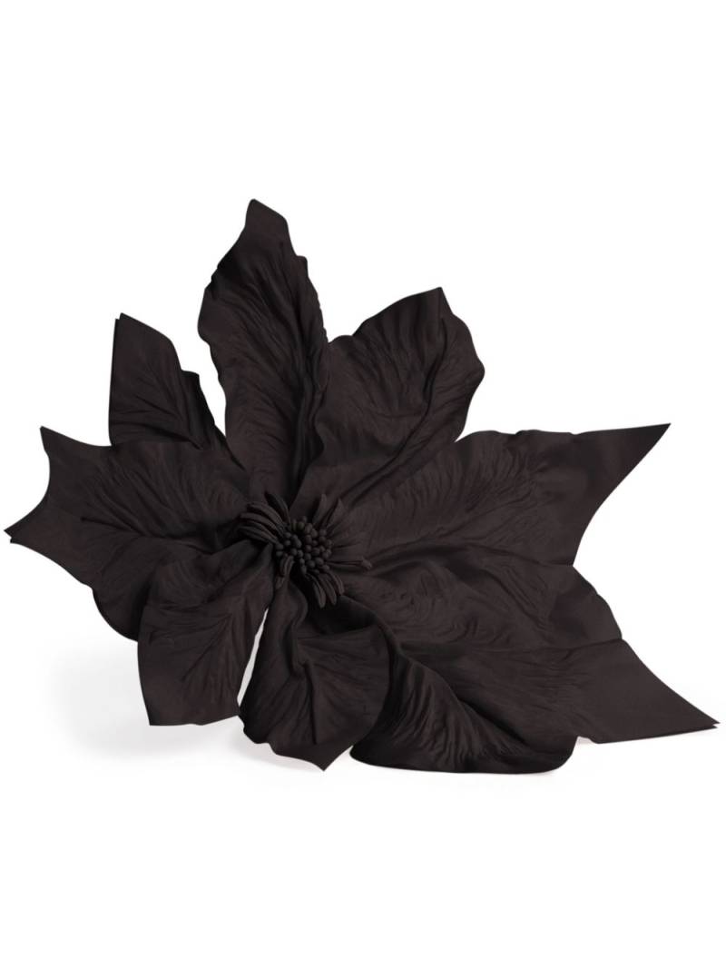 Nina Ricci Pavot Flower pin - Black von Nina Ricci