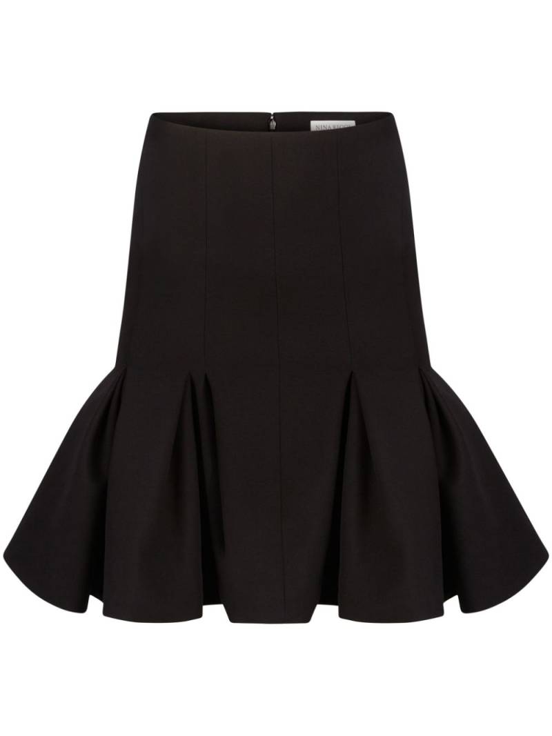 Nina Ricci Peplum Mid Skirt - Black von Nina Ricci