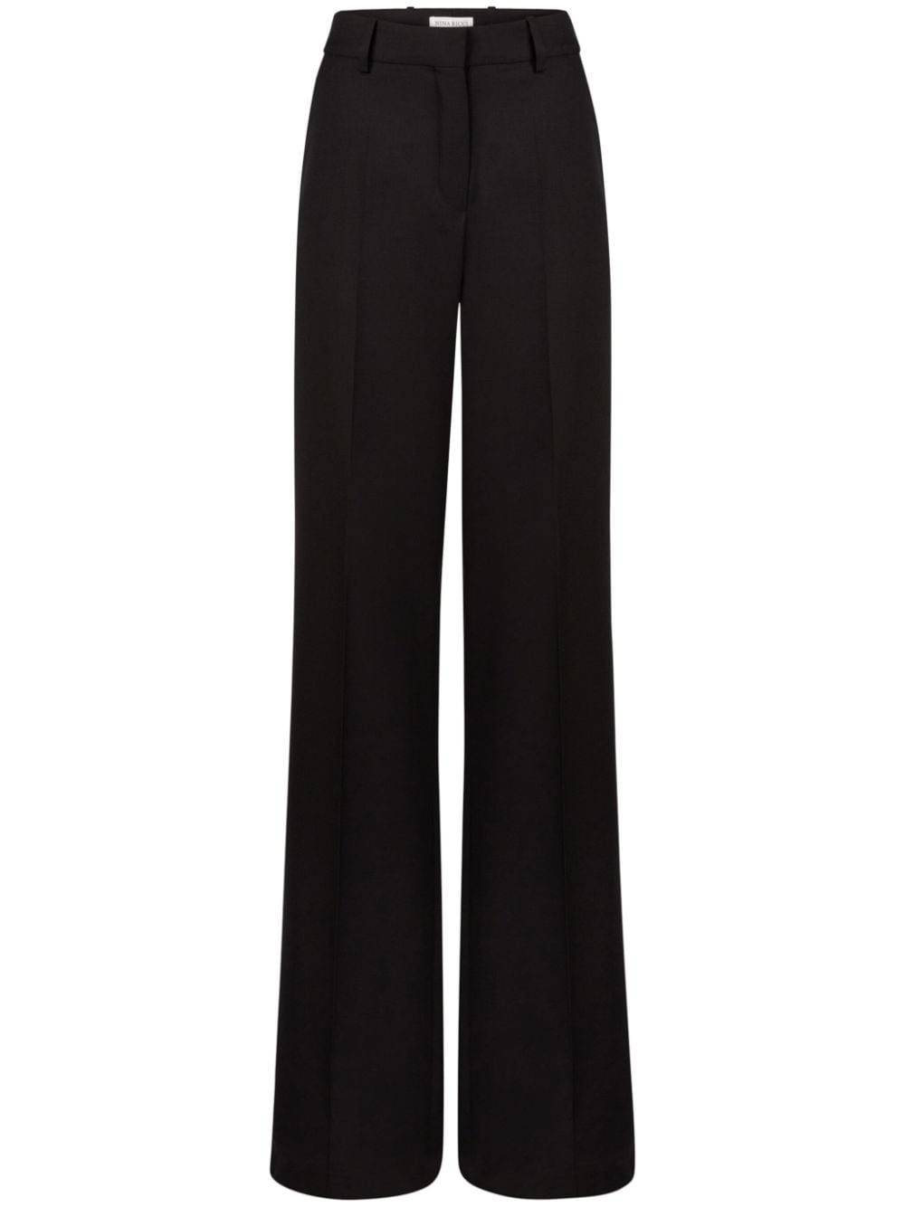 Nina Ricci Straight Wool Trousers - Black von Nina Ricci