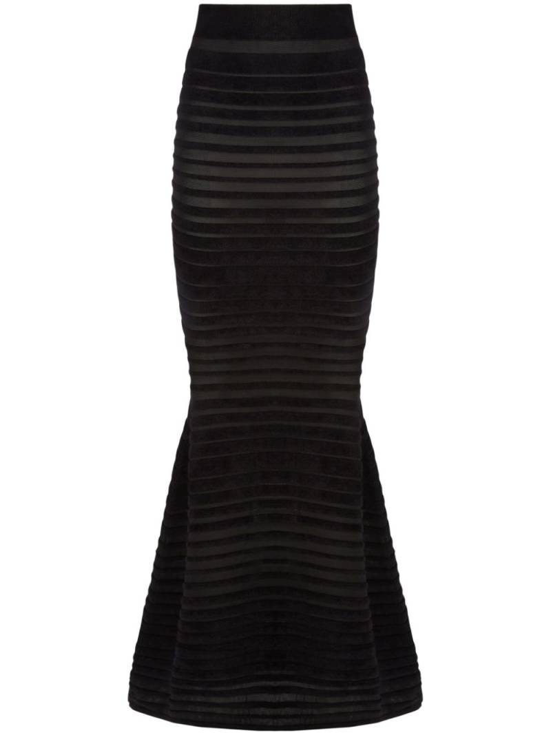 Nina Ricci Stripe Skirt - Black von Nina Ricci