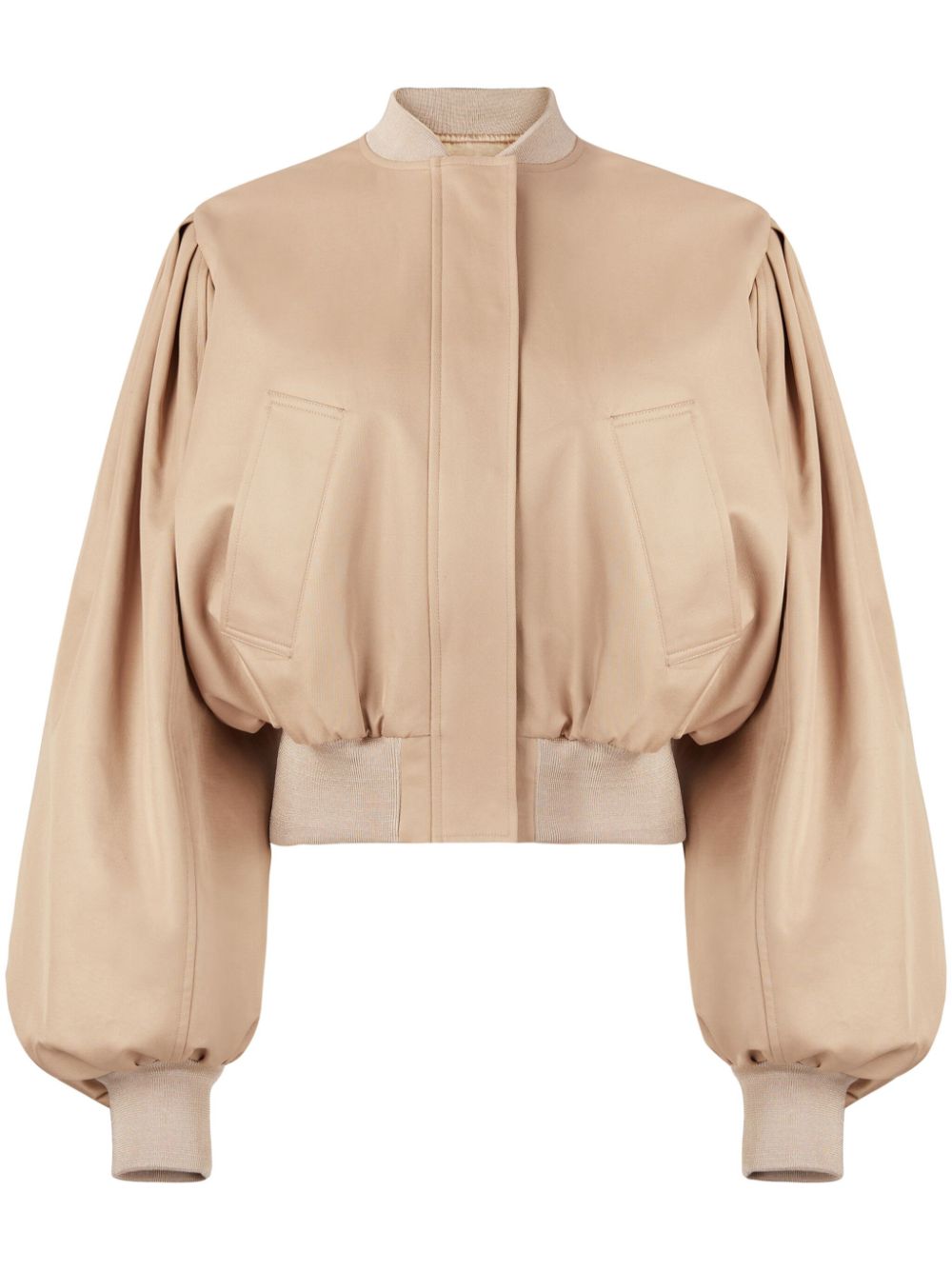 Nina Ricci balloon sleeves bomber jacket - Neutrals von Nina Ricci