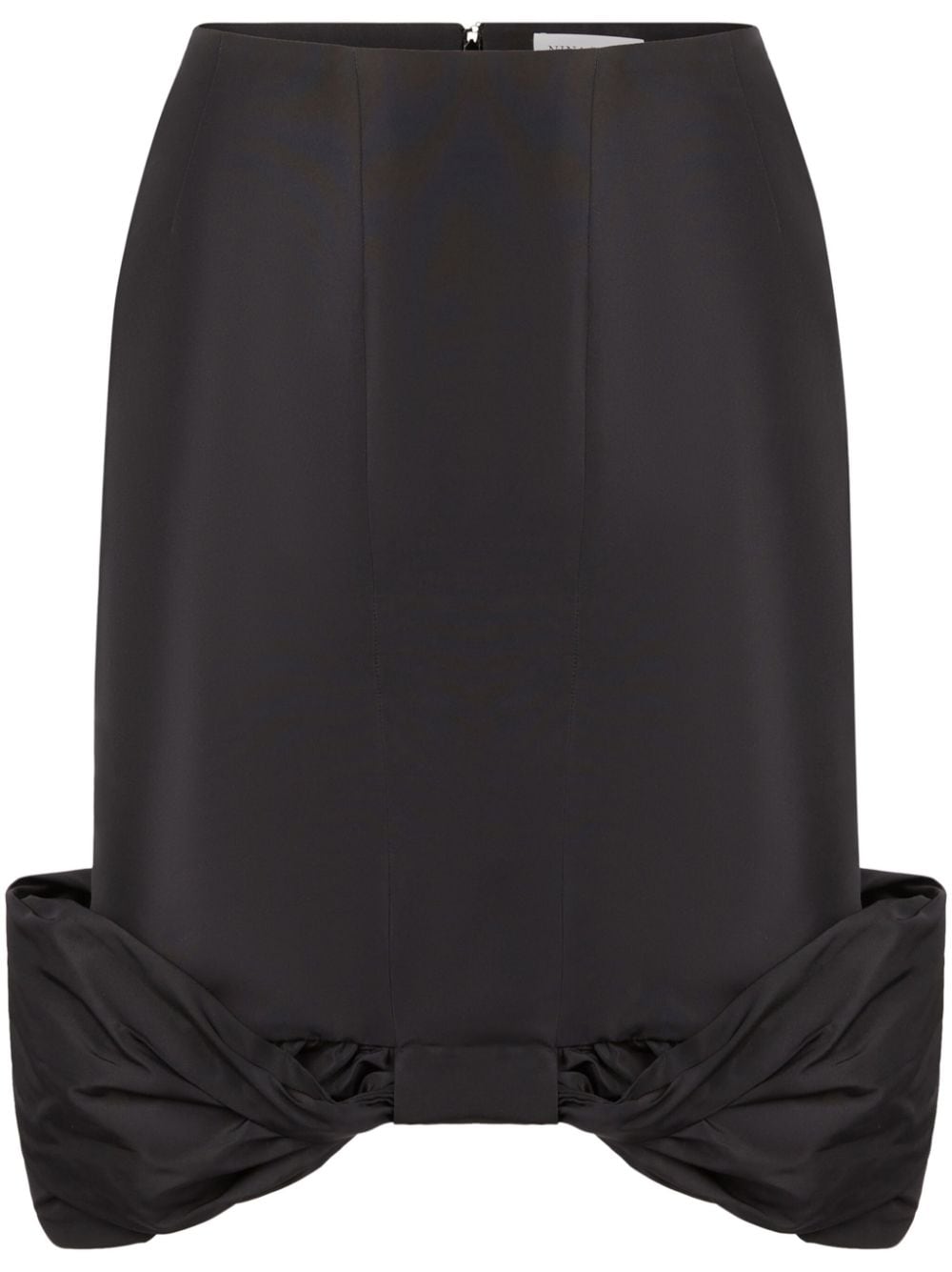 Nina Ricci bow detailed midi-skirt - Black von Nina Ricci