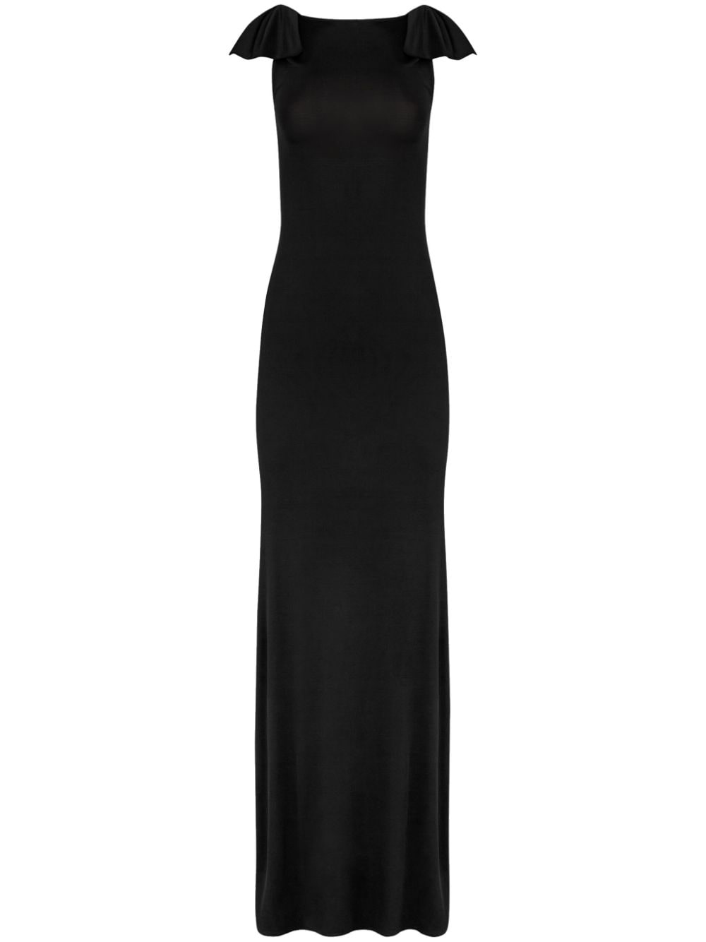 Nina Ricci bow-embellished open-back gown - Black von Nina Ricci