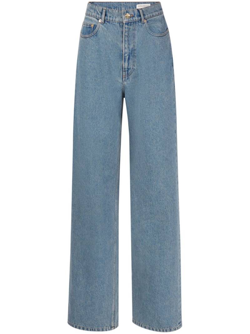 Nina Ricci boyfriend cotton jeans - Blue von Nina Ricci