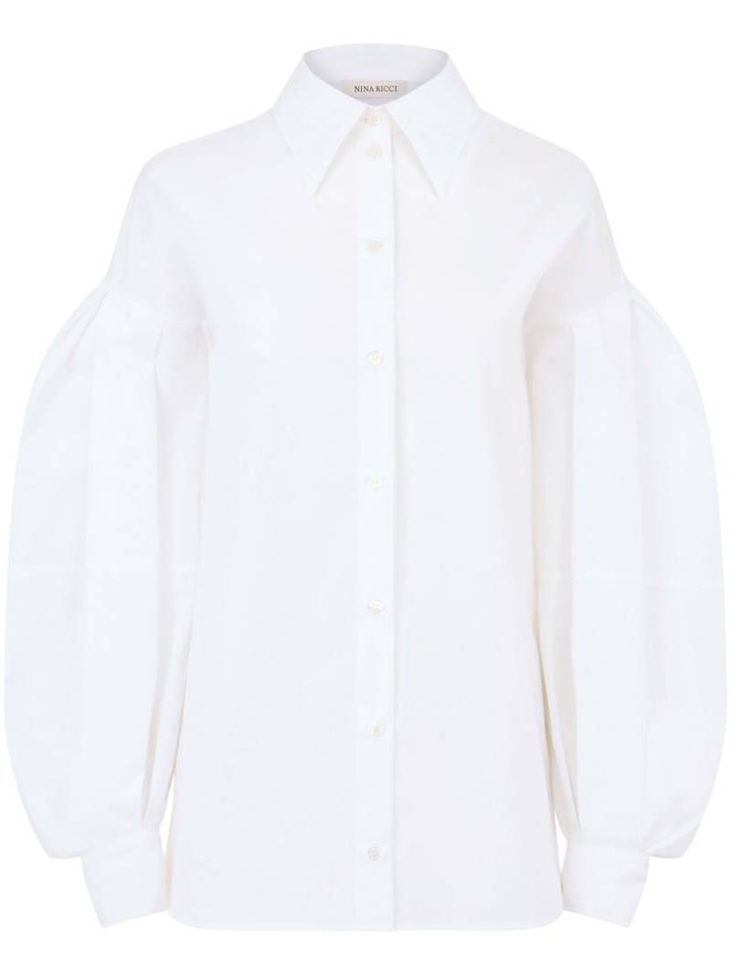 Nina Ricci cocoon-sleeve shirt - White von Nina Ricci