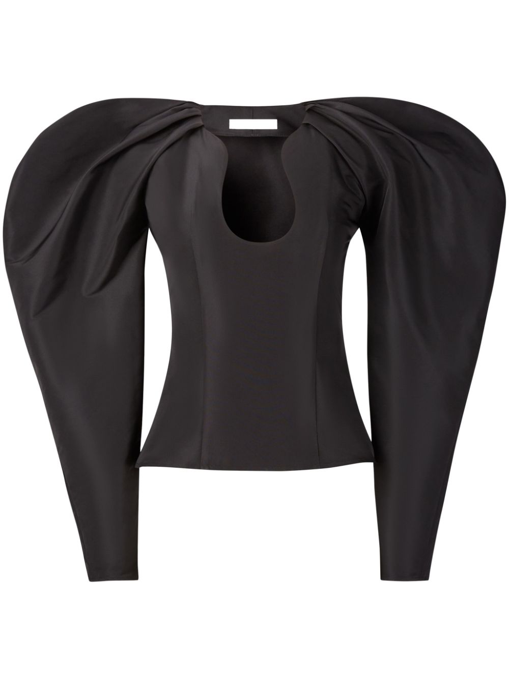 Nina Ricci cocoon sleeved top - Black von Nina Ricci