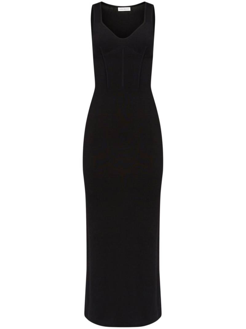 Nina Ricci corset-style maxi dress - Black von Nina Ricci