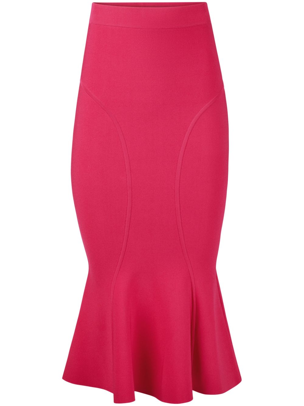 Nina Ricci cutline mermaid peplum skirt - Red von Nina Ricci