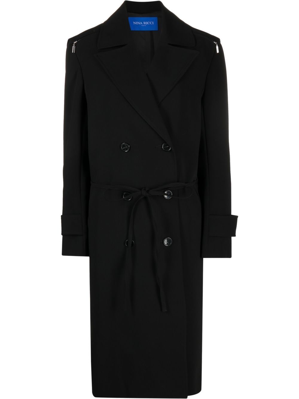 Nina Ricci double-breasted coat - Black von Nina Ricci