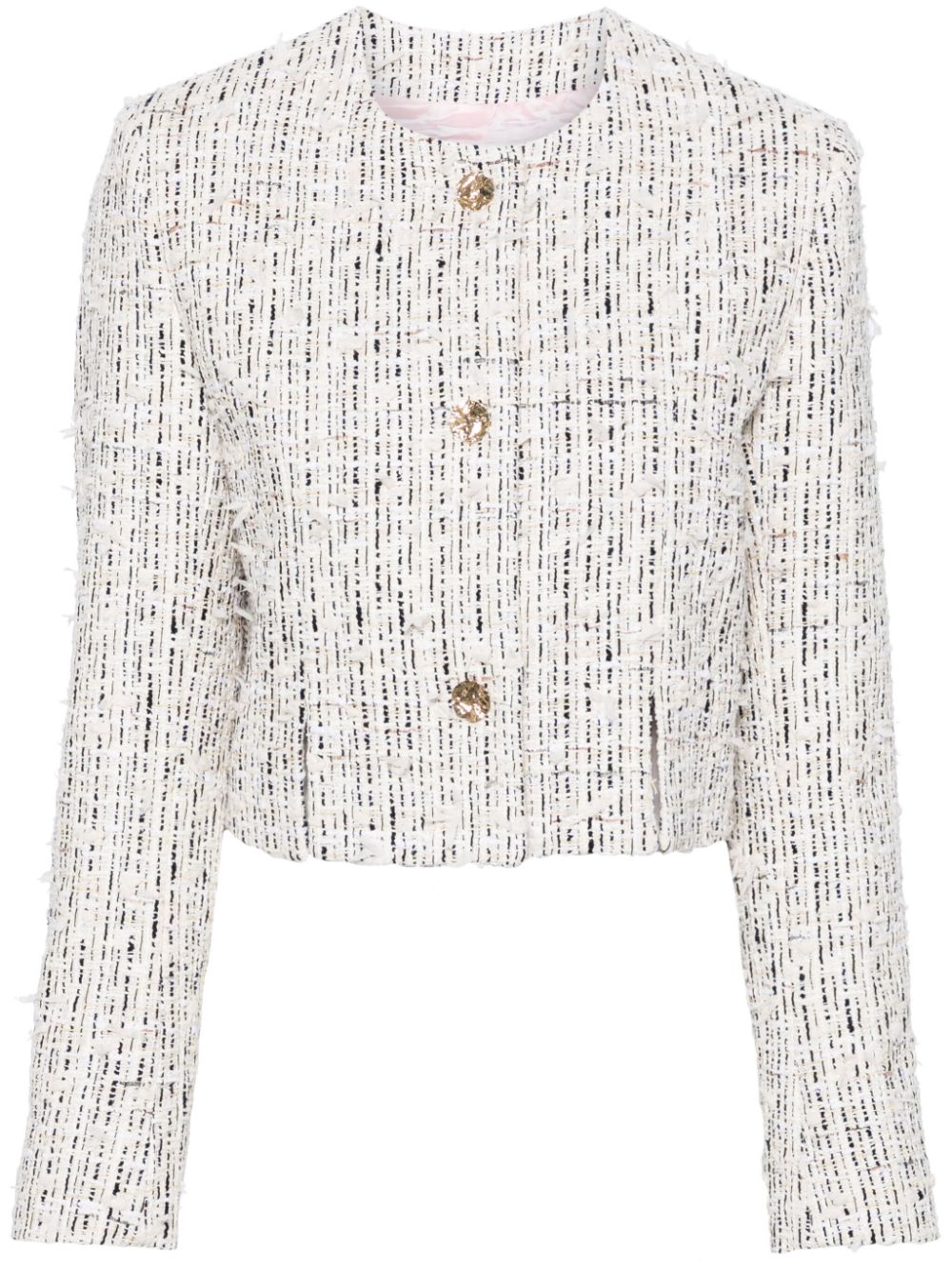 Nina Ricci embossed-button tweed jacket - Neutrals von Nina Ricci