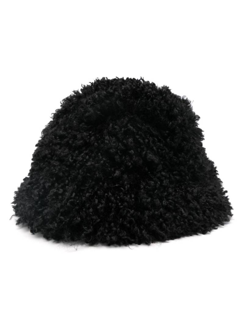 Nina Ricci faux-fur bucket hat - Black von Nina Ricci