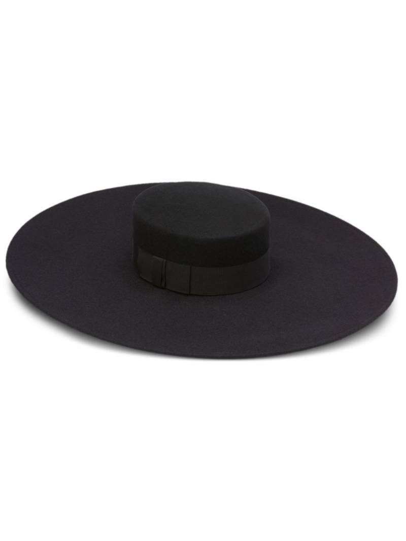 Nina Ricci felted wool capeline hat - Black von Nina Ricci