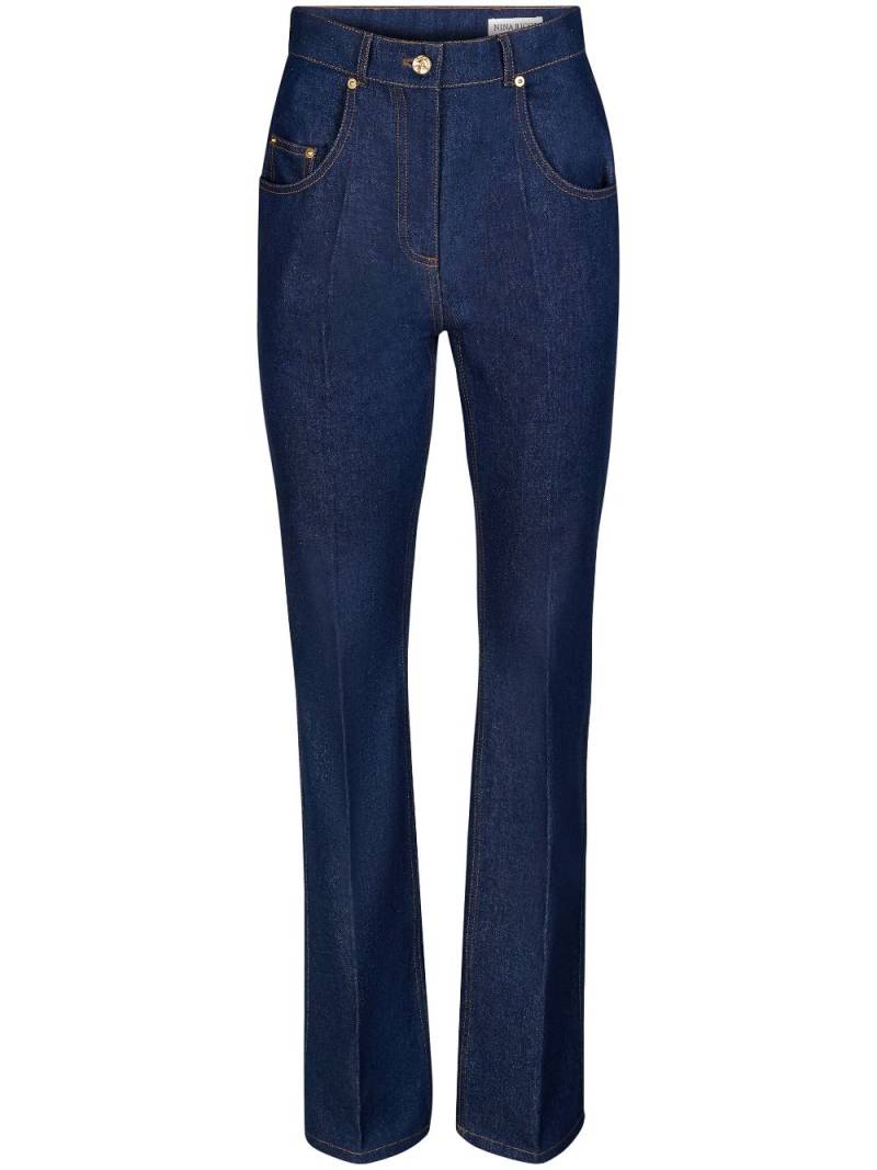 Nina Ricci high-rise straight-leg jeans - Blue von Nina Ricci