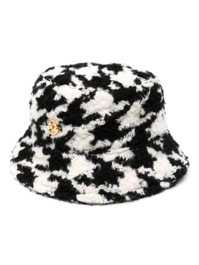 Nina Ricci houndstooth bucket hat - Black von Nina Ricci