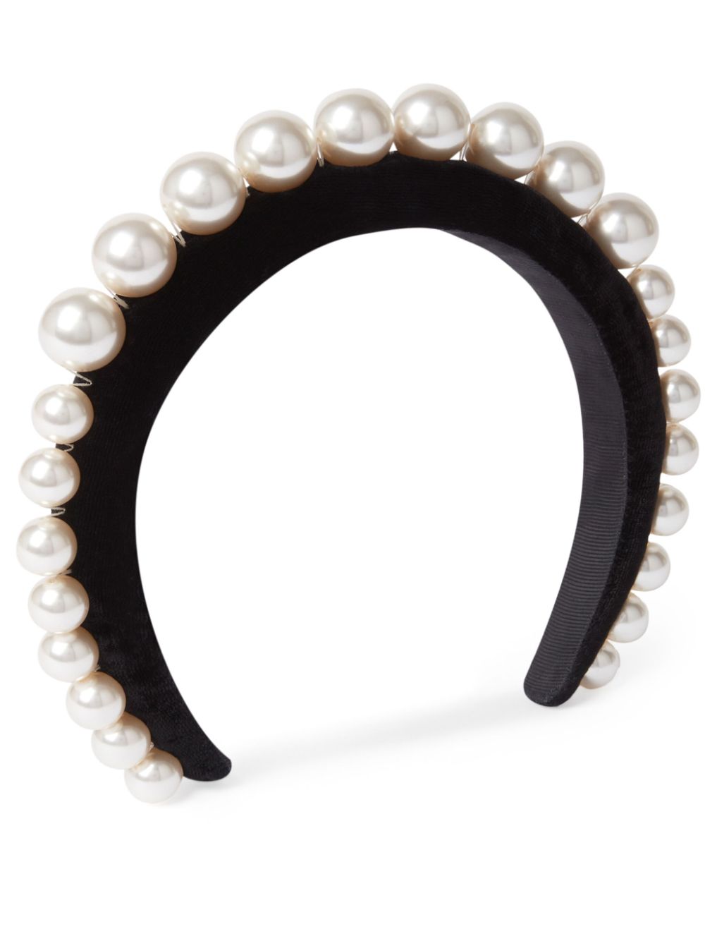 Nina Ricci pearl-embellished headband - Black von Nina Ricci