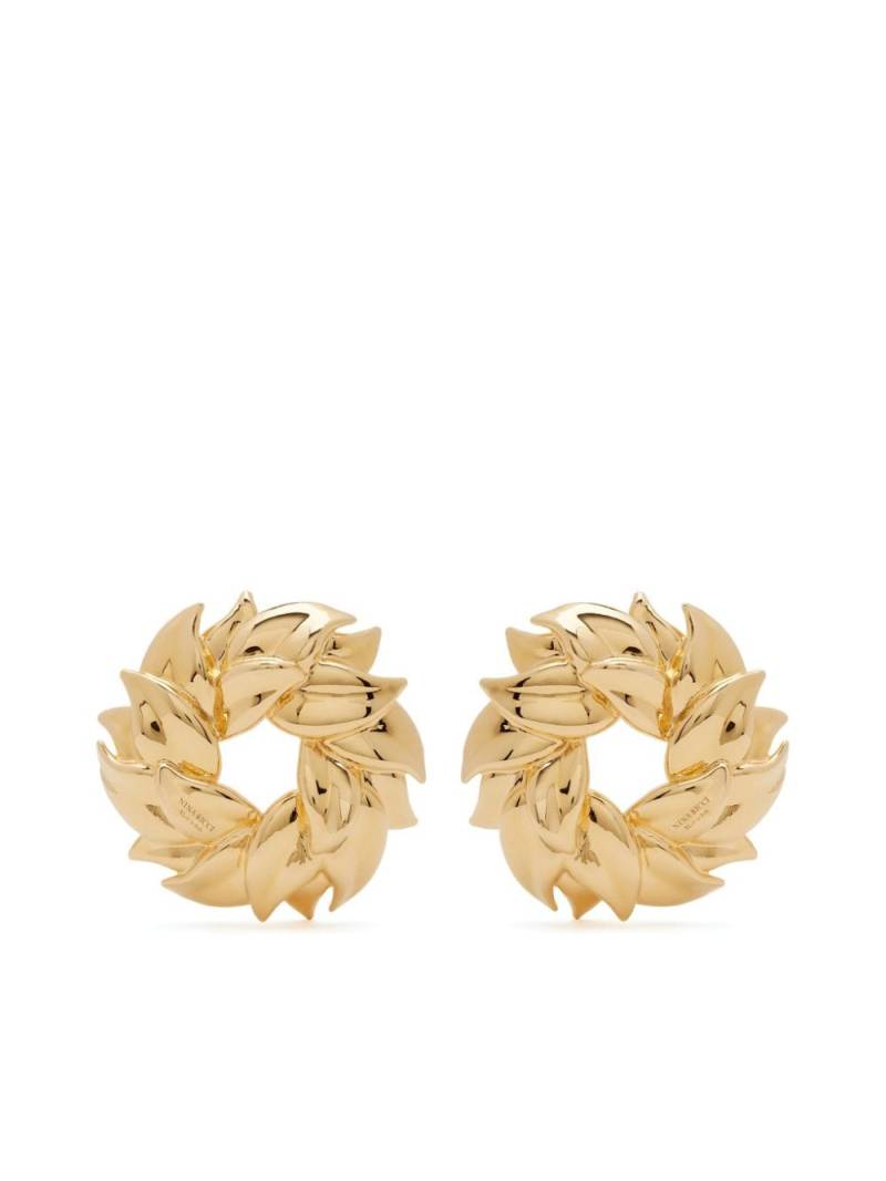 Nina Ricci petal twist earrings - Gold von Nina Ricci