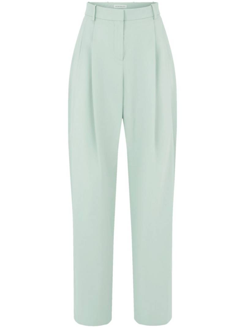 Nina Ricci pleated wide-leg trousers - Blue von Nina Ricci