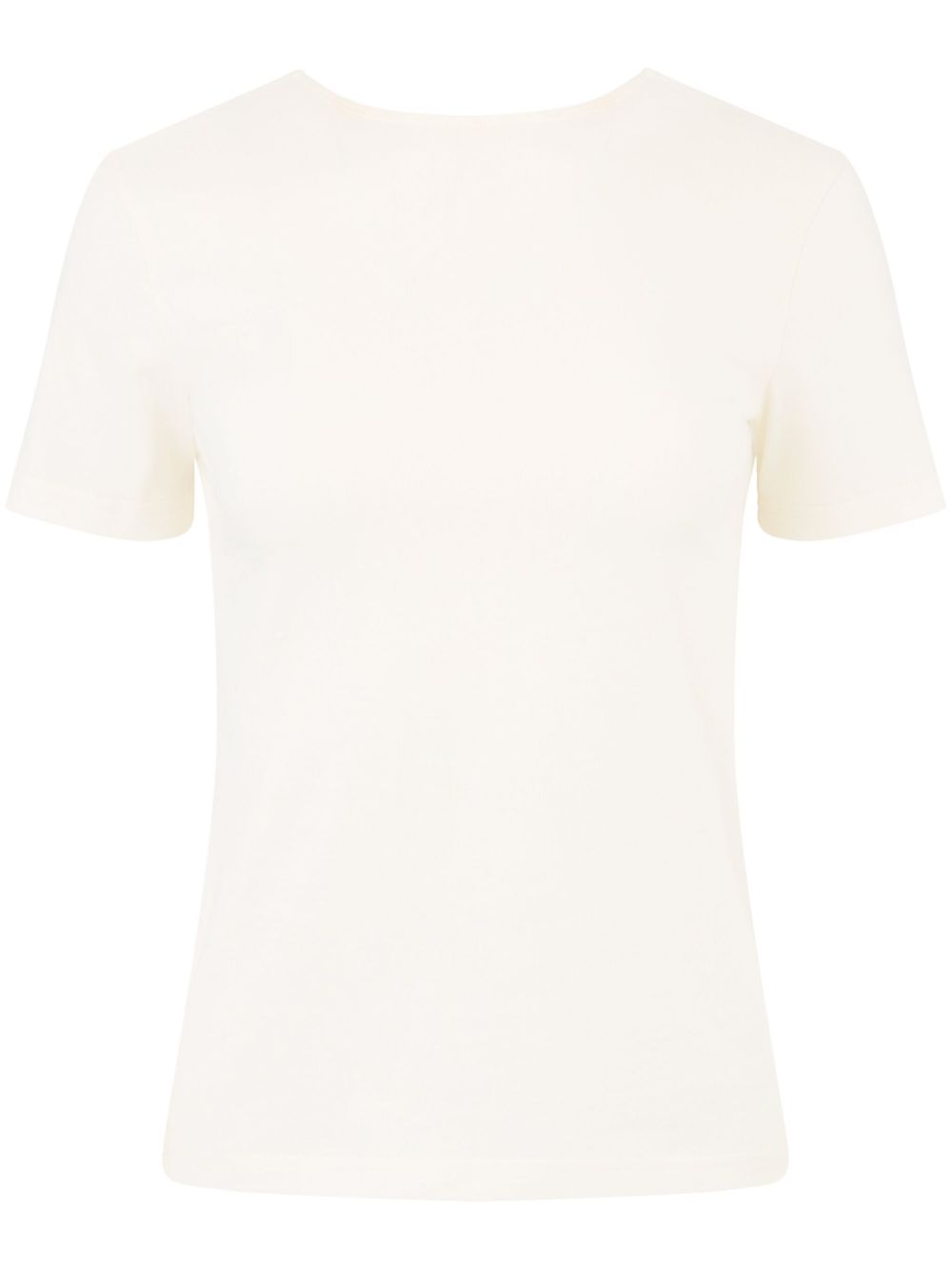 Nina Ricci plunging draped back T-shirt - Neutrals von Nina Ricci