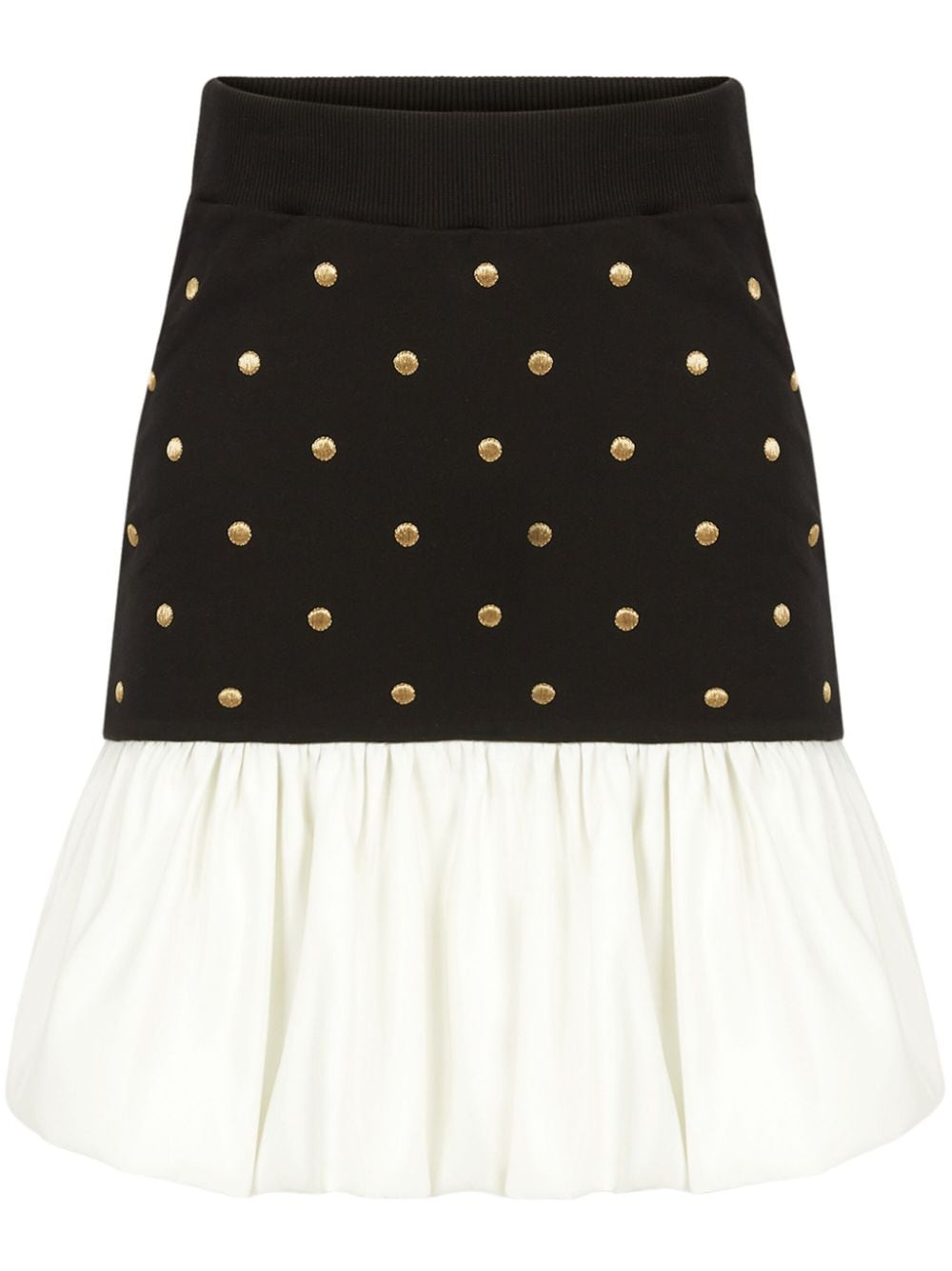 Nina Ricci polka-dot print cotton skirt - Black von Nina Ricci