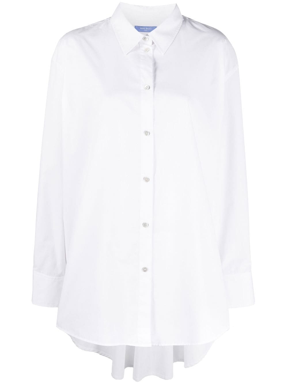 Nina Ricci poplin crinkle shirt - White von Nina Ricci