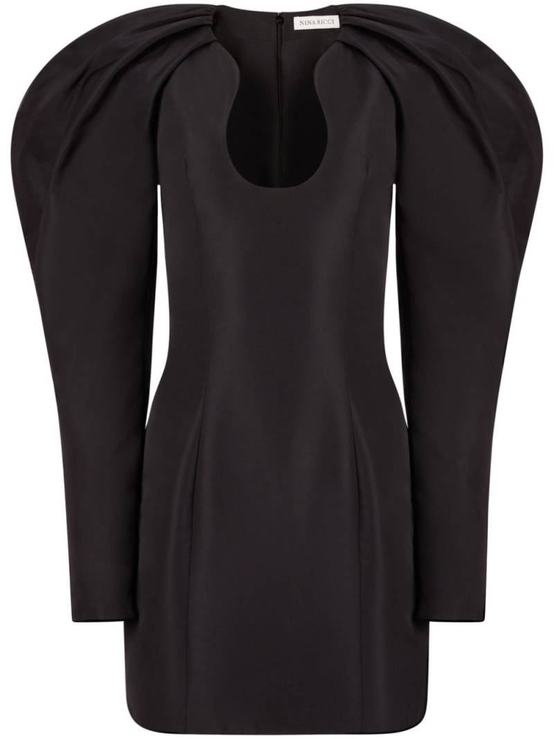 Nina Ricci puff-shoulder mini dress - Black von Nina Ricci