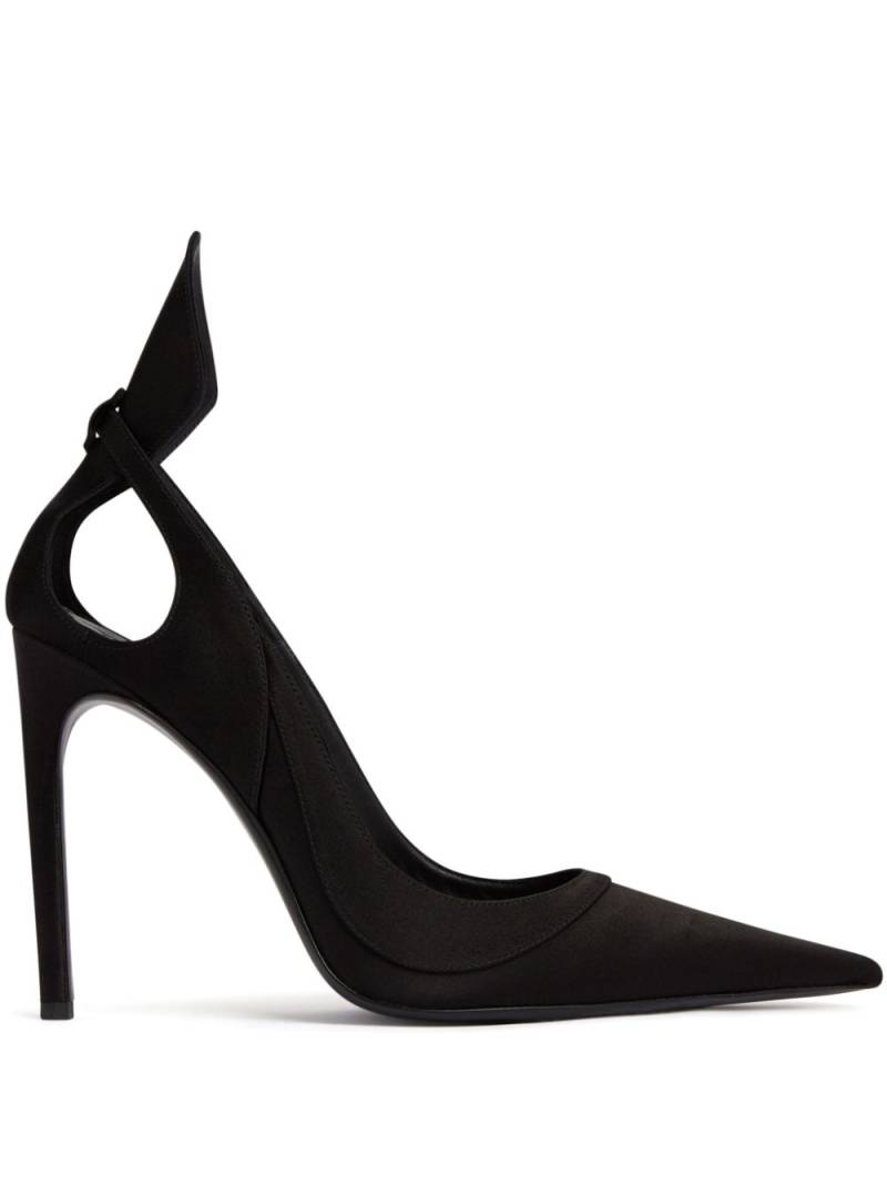 Nina Ricci satin pumps - Black von Nina Ricci