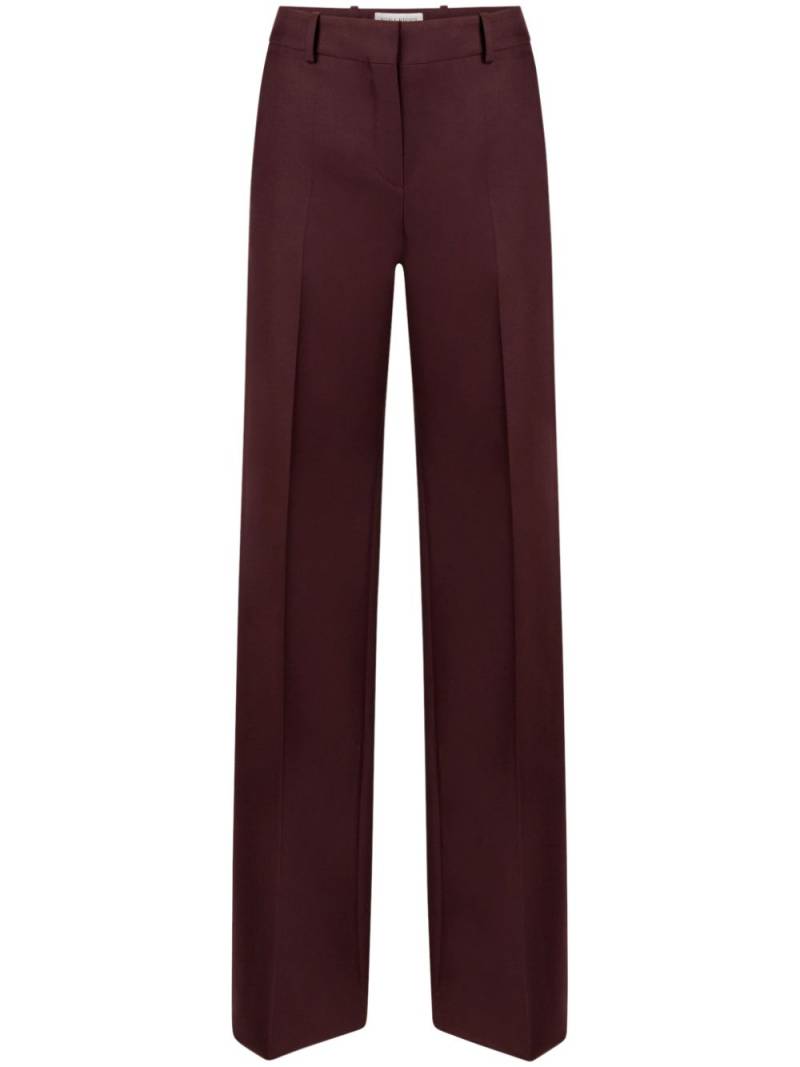 Nina Ricci wide-leg high-waist wool pants - Brown von Nina Ricci