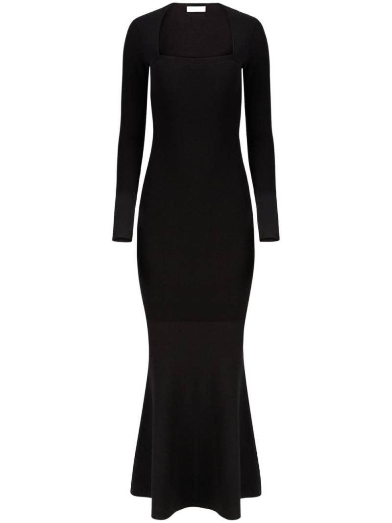 Nina Ricci wool-blend mermaid dress - Black von Nina Ricci