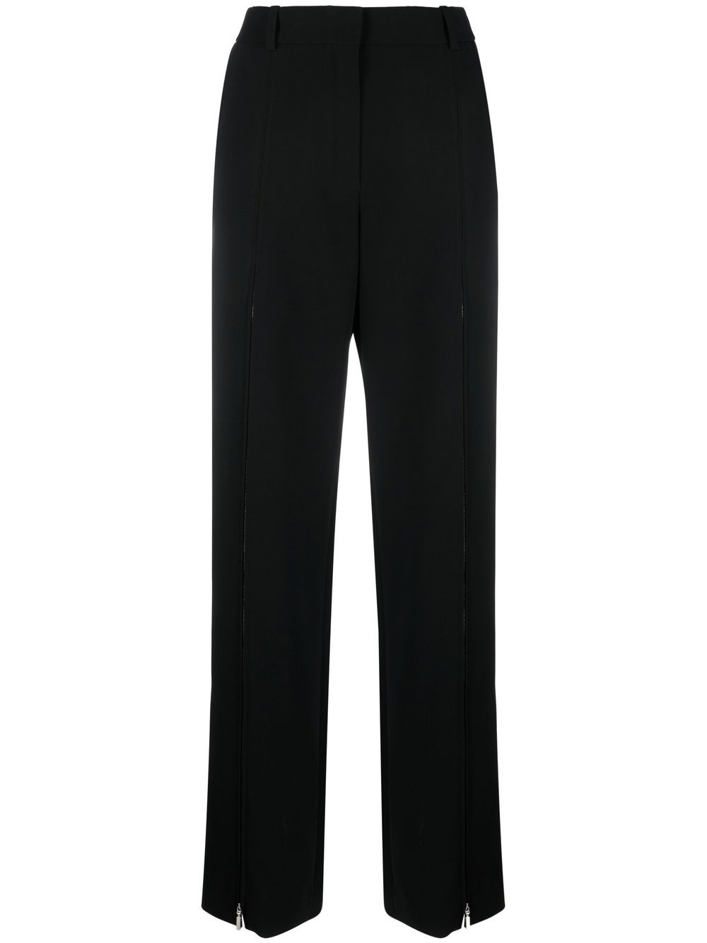 Nina Ricci zip-detail wide-leg trousers - Black von Nina Ricci