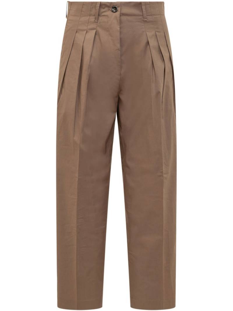 Nine In The Morning Diamante Carrot trousers - Brown von Nine In The Morning