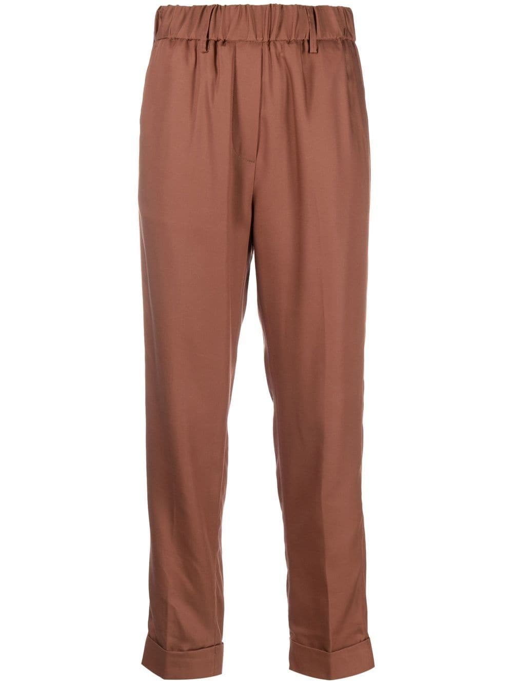 Nine In The Morning elasticated-waistband detail trousers - Brown von Nine In The Morning