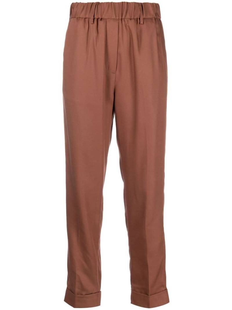 Nine In The Morning elasticated-waistband detail trousers - Brown von Nine In The Morning