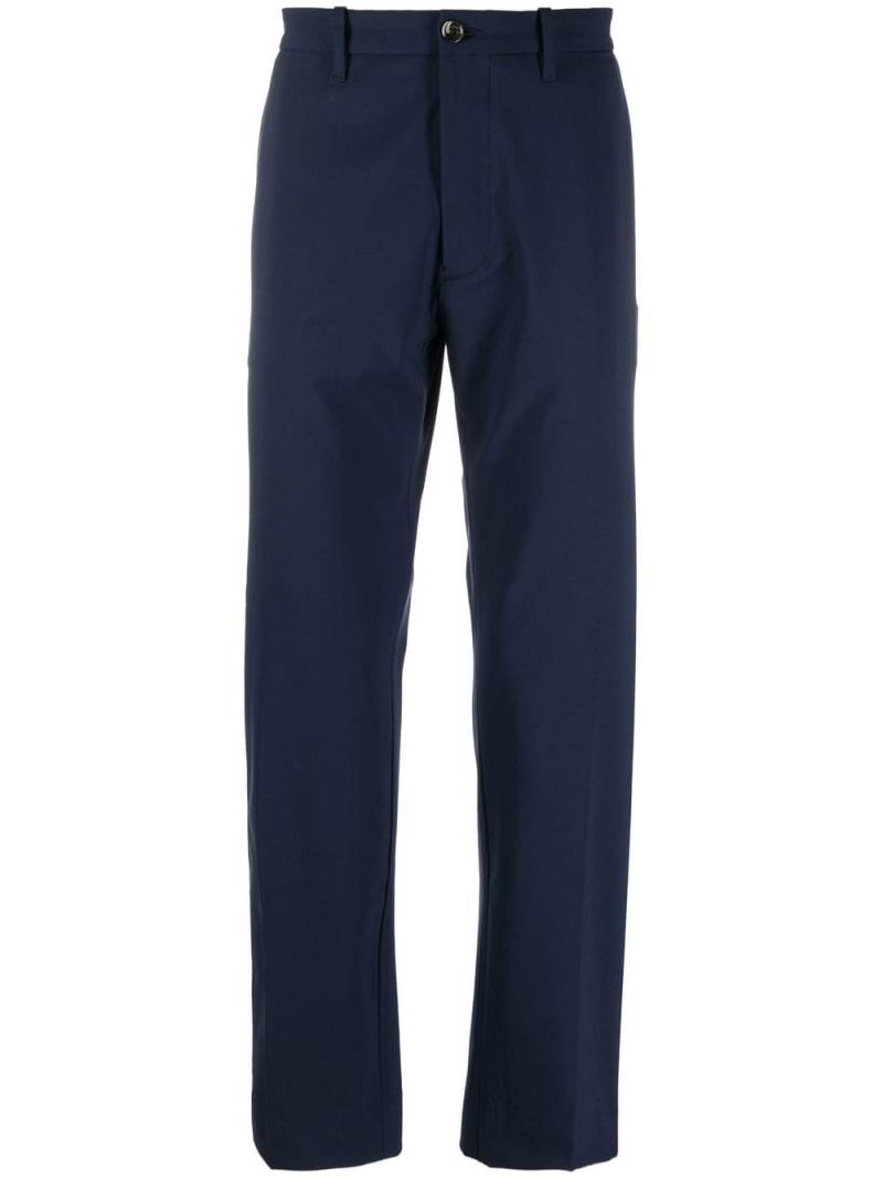 Nine In The Morning straight-leg wool-blend trousers - Blue von Nine In The Morning