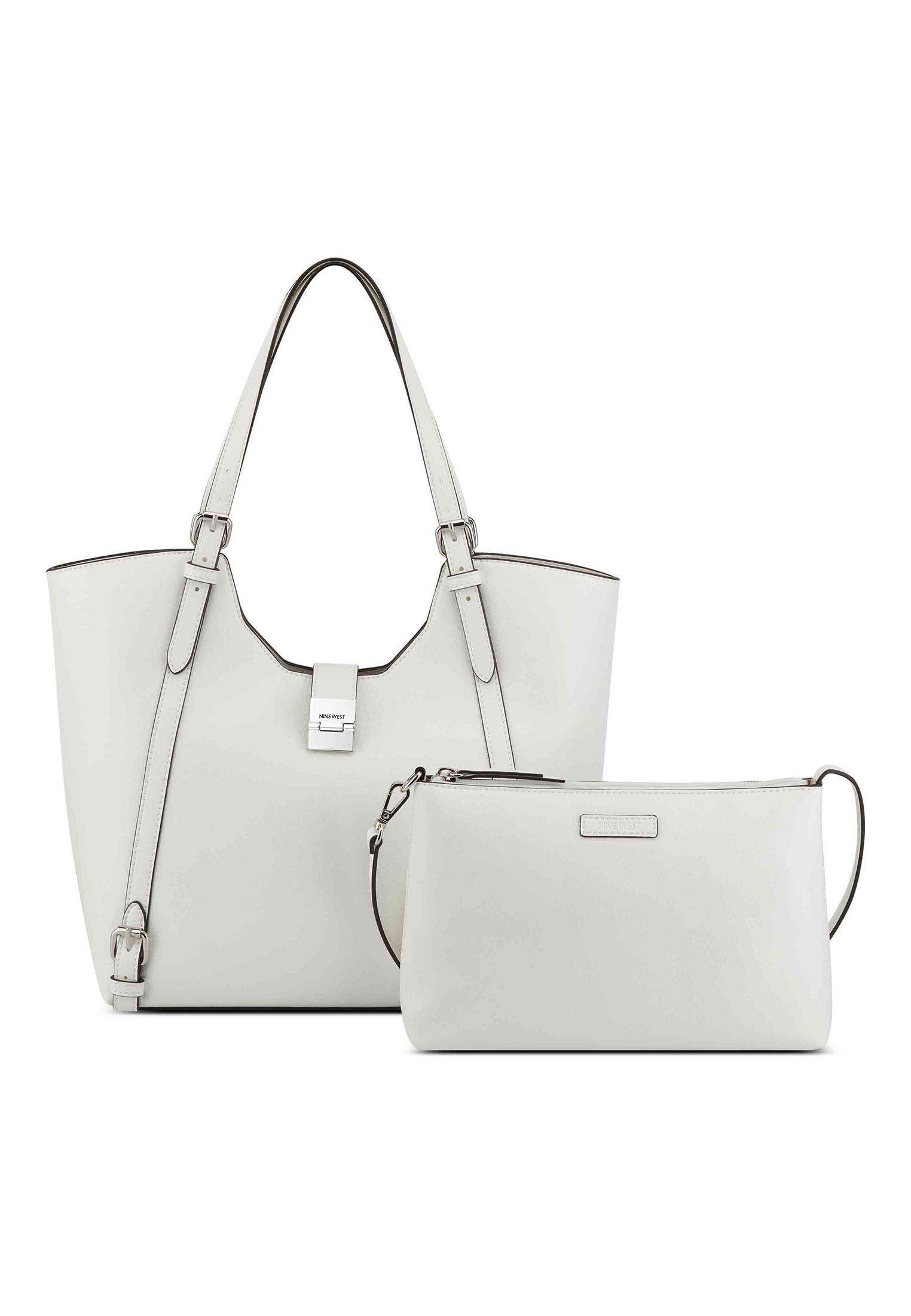 Leland Small 2 In 1 Tote Handtasche Damen Offwhite ONE SIZE von Nine West