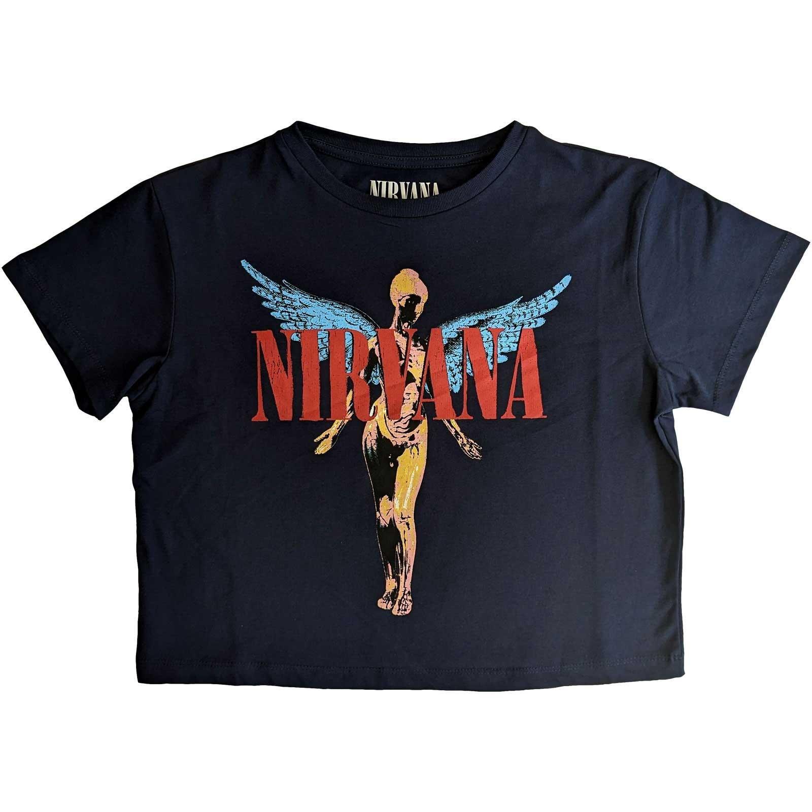 Angelic Kurzes Top Damen Marine XL von Nirvana