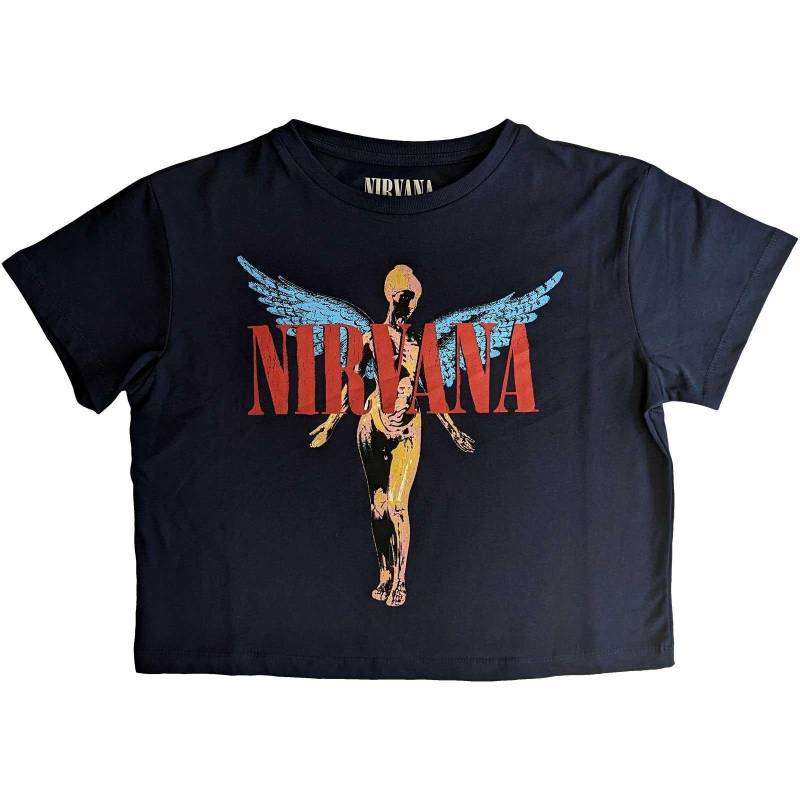 Angelic Kurzes Top Damen Marine XXL von Nirvana