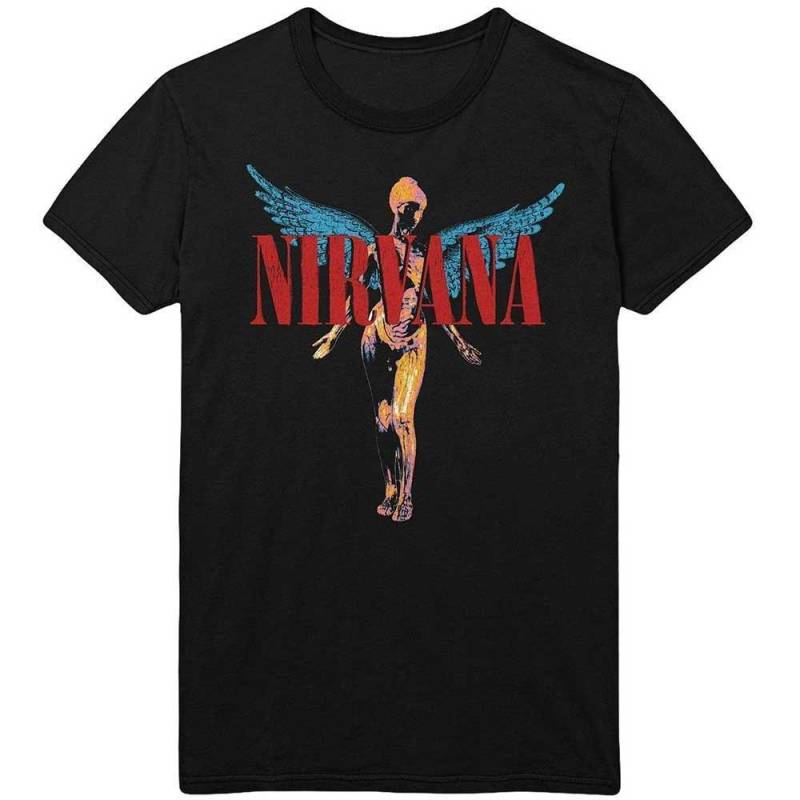 Angelic Tshirt Damen Schwarz M von Nirvana