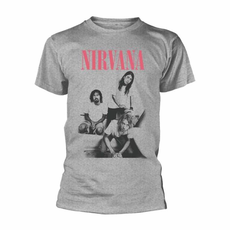 Bathroom Tshirt Damen Grau M von Nirvana