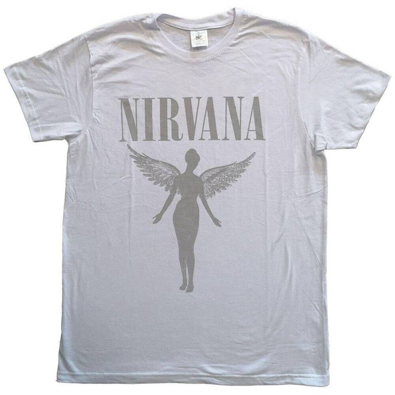 Nirvana - In Utero Tour TShirt, für Damen, Weiss, Größe S von Nirvana